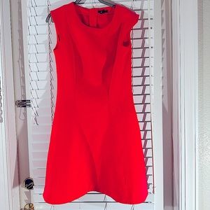 Bright Coral H&M Fit & Flare Dress, Size 10